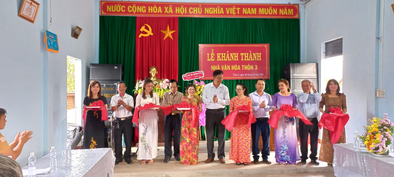 KHÁNH THÀNH NHÀ VĂN HÓA THÔN 3, XÃ EA H'LEO